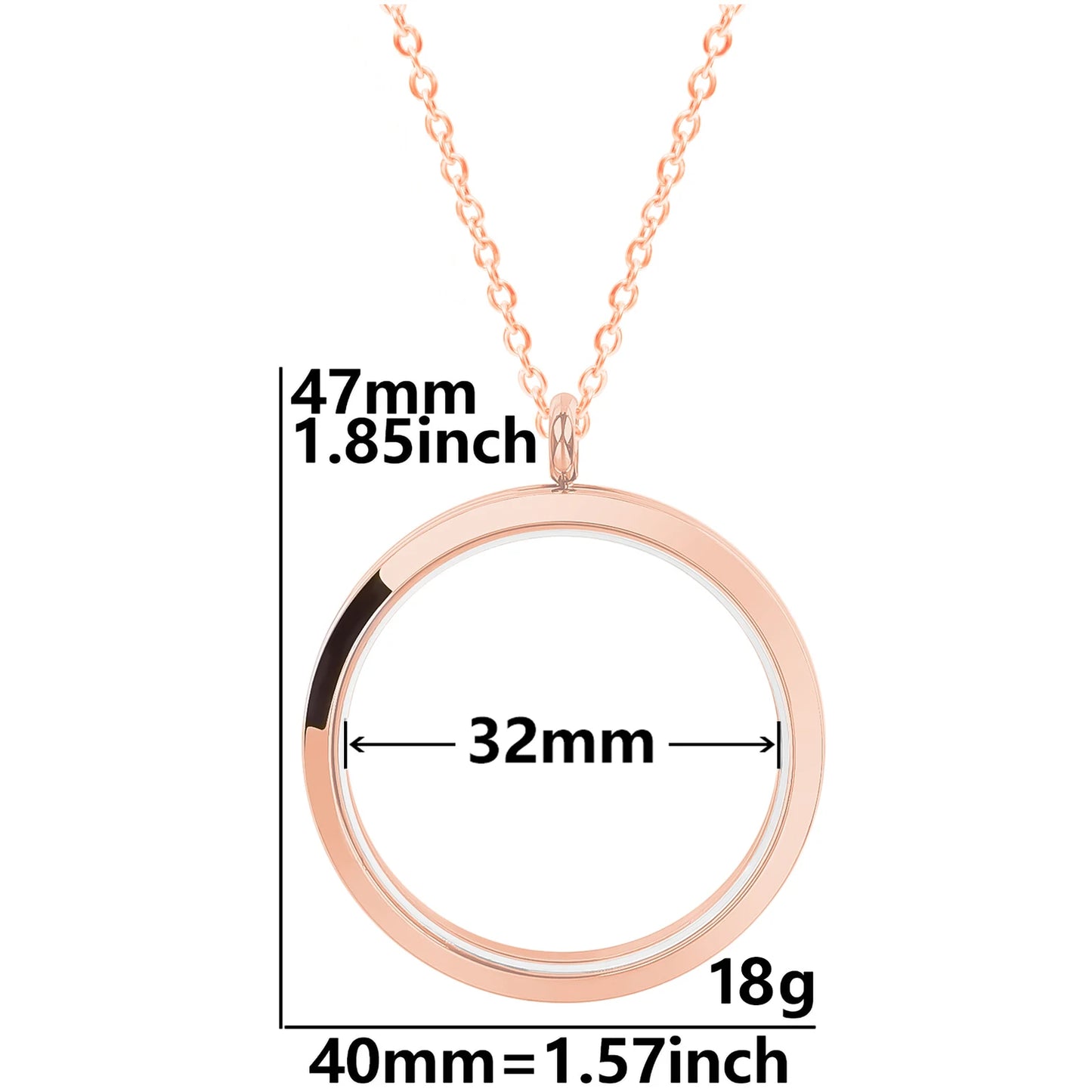 Collier Médaillon Photo Torsadé