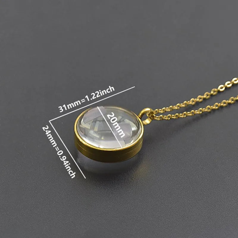 Collier Médaillon Photo Torsadé