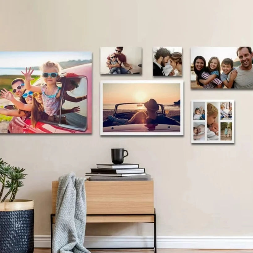 Tableau Personnalisé sur Toile à partir de Votre Photo – Portrait Unique Décoration Murale
