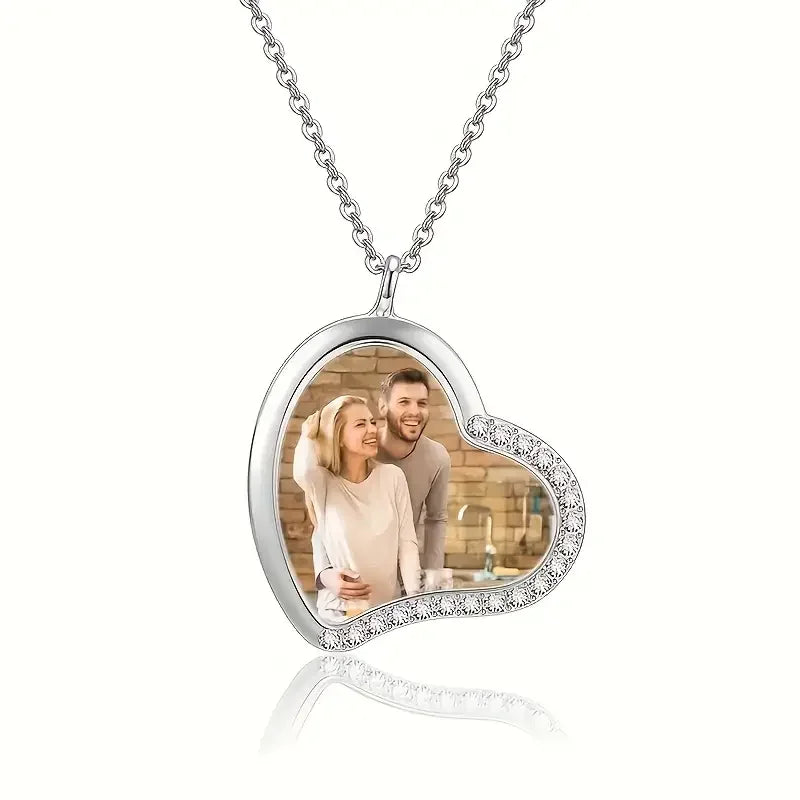 Collier Cœur Photo Personnalisé