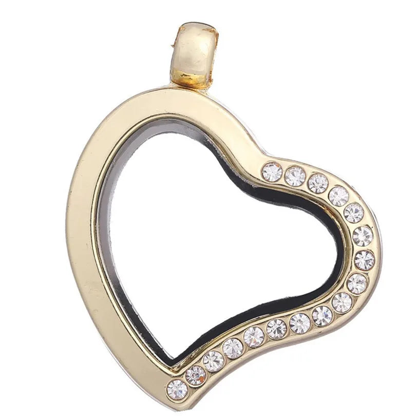 Médaillon Photo Cœur – Pendentif Souvenir Verre