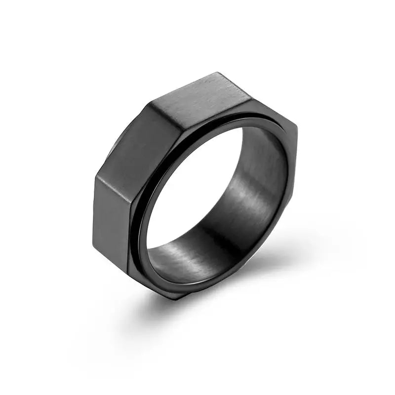 Bague Anti-Stress en Acier Titane