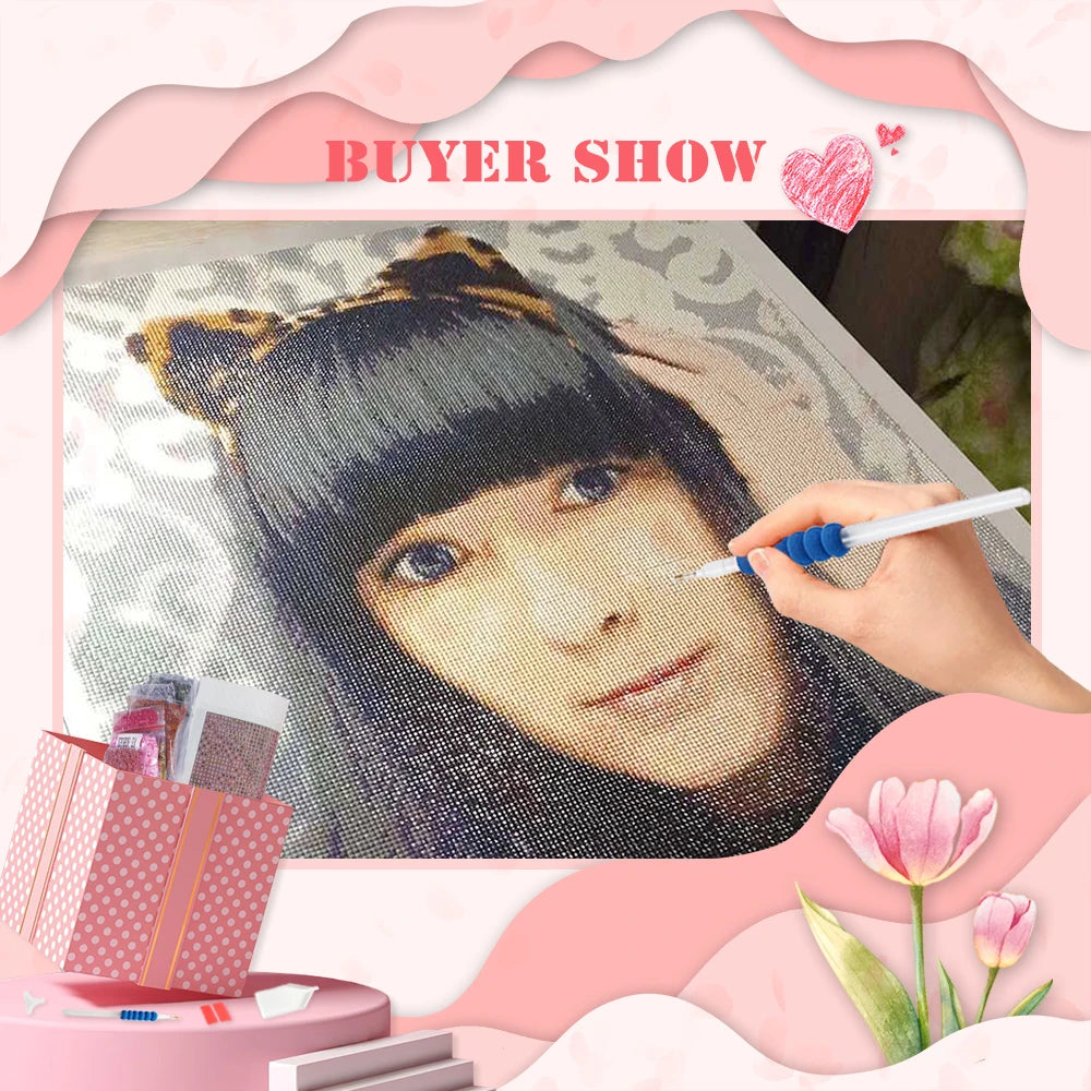 detail pose diamants kit diamond painting photo personnalisee