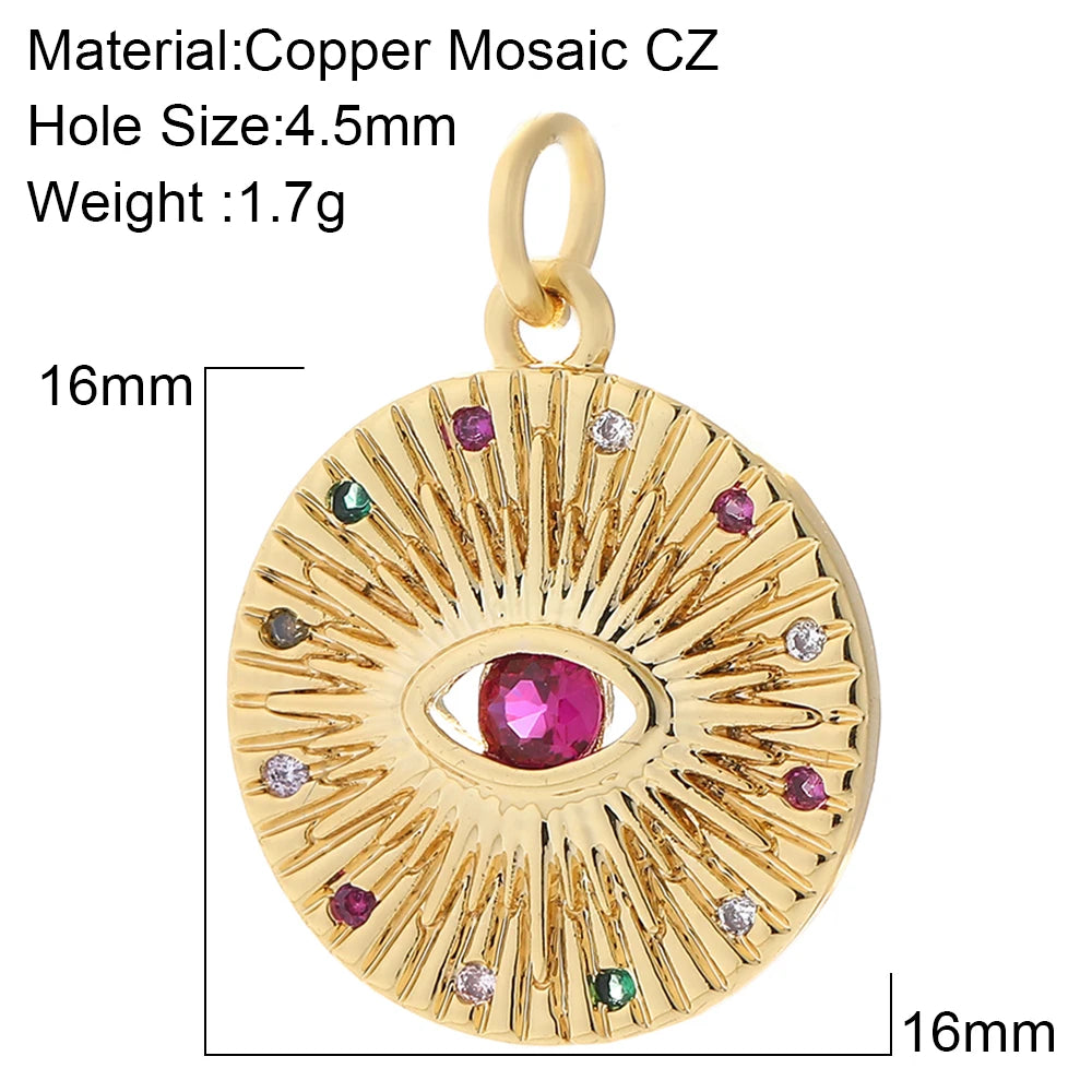 Collier Cœur Œil Protecteur – Acier Inoxydable