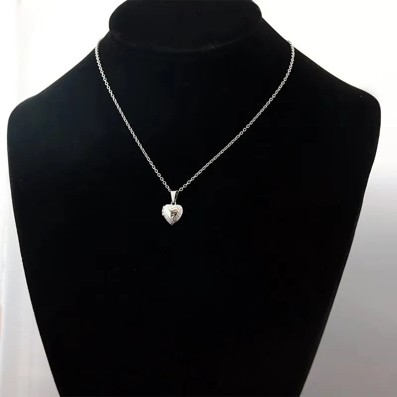 Collier Médaillon Photo Cœur