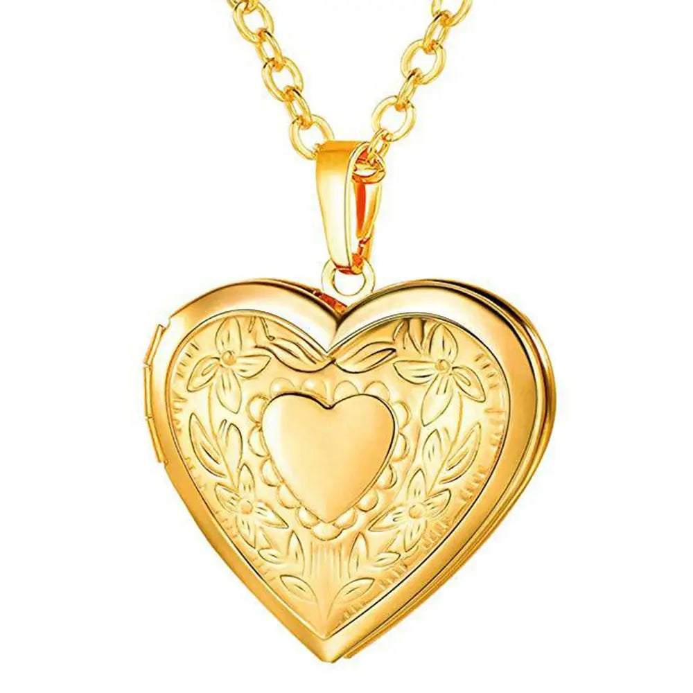 Collier Médaillon Cœur Photo